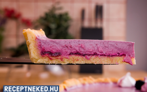 Szedres panna cotta tarte