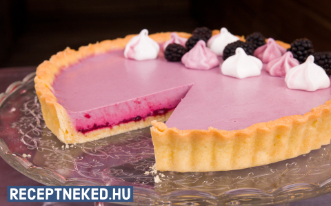 Szedres panna cotta tarte