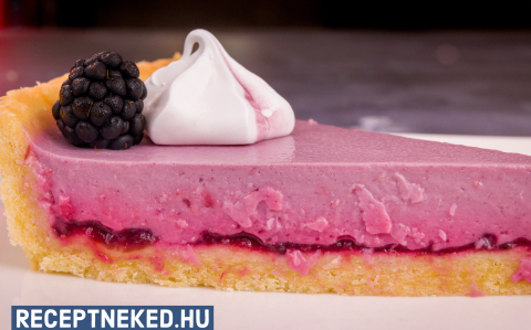 Szedres panna cotta tarte