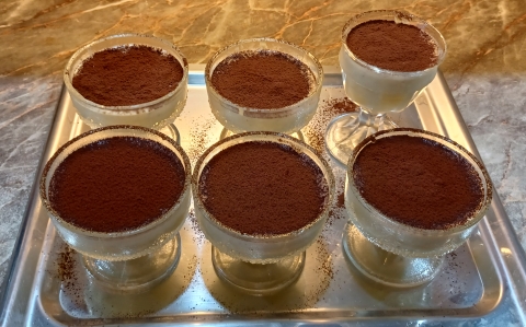 Tiramisu pohárkrém