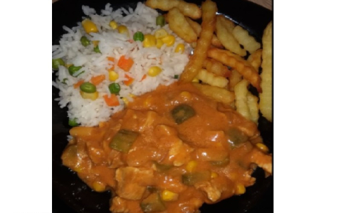 Hamis csirke stroganoff