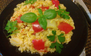 Török lecsós bulgur