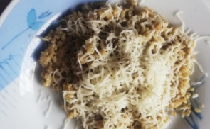 Pesztós bulgur