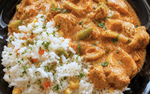 Hamis csirke stroganoff