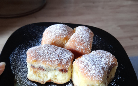 Lekváros/nutellás bukta