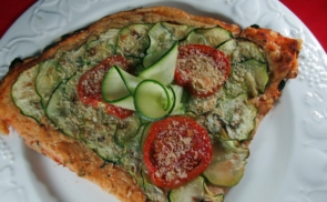 Vegán “sajtos” pizza