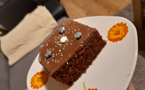 Bögrés kakaós szelet