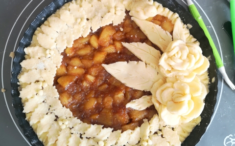 Glutén és laktózmentes almás pite