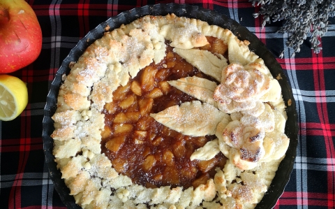 Glutén és laktózmentes almás pite