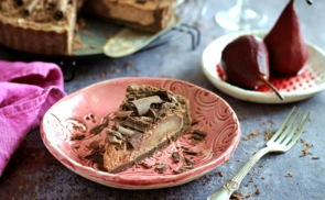 Vörösboros körtés-csokis pite