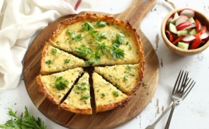 Juhtúrós, burgonyás, répás quiche