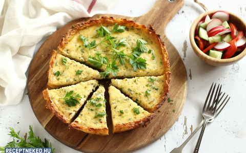 Juhtúrós, burgonyás, répás quiche