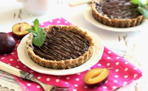 Csokis-szilvakrémes tart