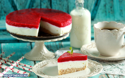 Paleo málnás túró torta