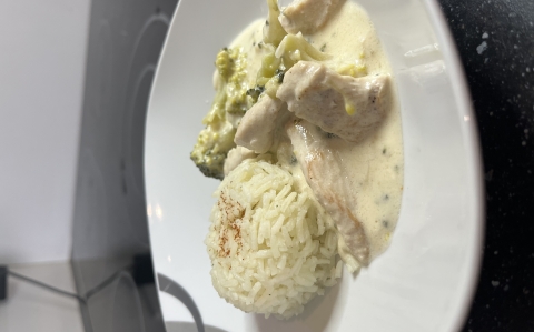 Parmezános, brokkolis csirke