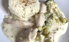 Parmezános, brokkolis csirke