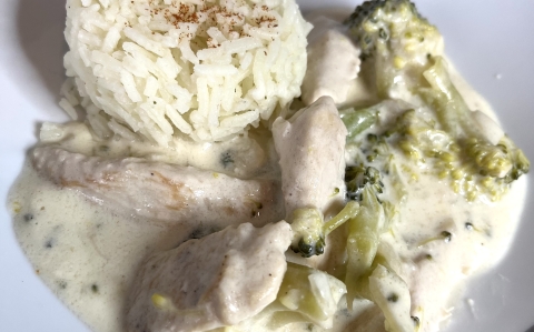 Parmezános, brokkolis csirke