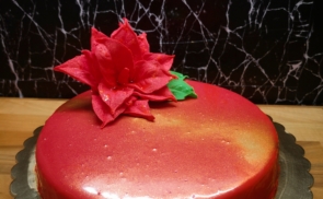 Fehércsoki mousse tükörglazúrral