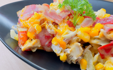 Zöldséges-csirkés casserole