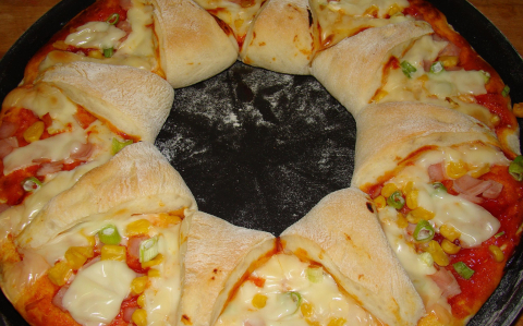 Virág pizza