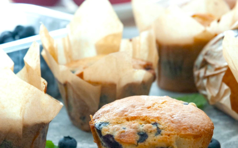 Áfonyás muffin