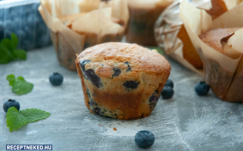 Áfonyás muffin