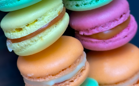 Pihentetés nélküli, francia macaron