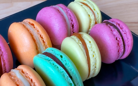 Pihentetés nélküli, francia macaron