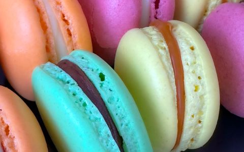 Pihentetés nélküli, francia macaron
