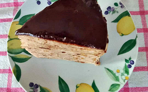 Rakott palacsinta torta
