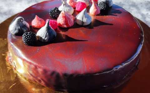 Vörösáfonyás mousse