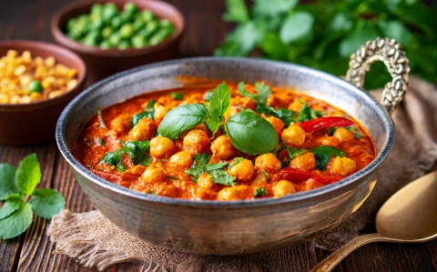 Csicseriborsós indiai curry