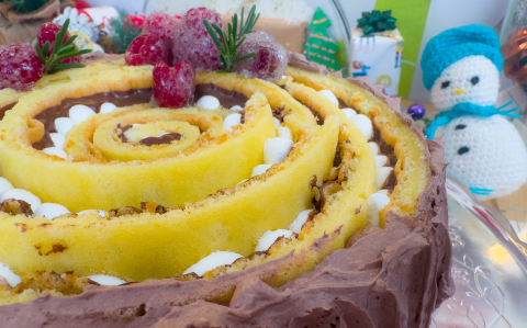 Karácsonyi spiráltorta