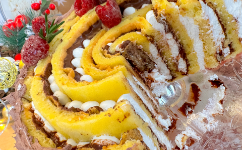 Karácsonyi spiráltorta