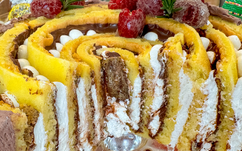 Karácsonyi spiráltorta
