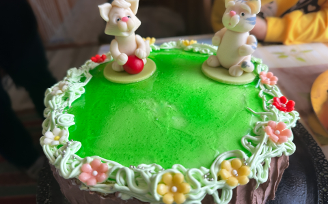 Zöldalmás spiráltorta