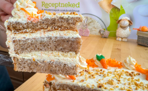 Karamellizált sárgarépás torta