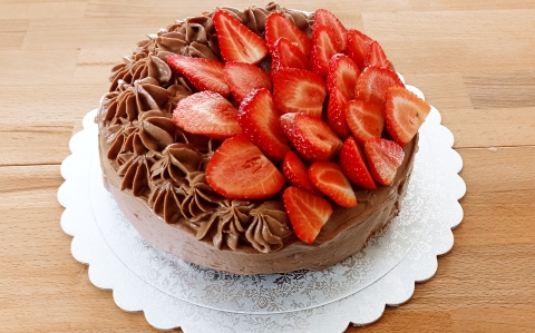 Csokis-nutellás torta