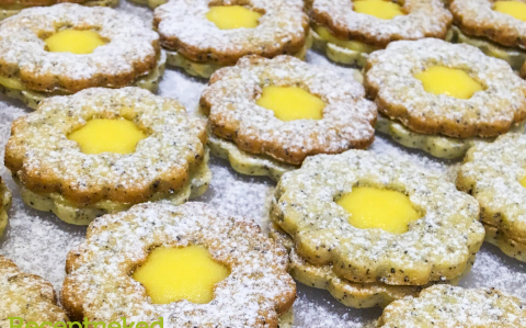 Citromkrémes linzer