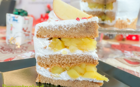 Almás-tiramisu torta