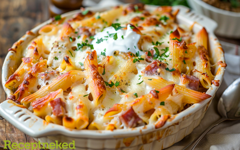 Sajtos kolbászos penne