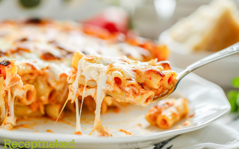 Extra sajtos sült penne